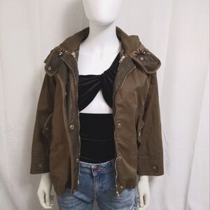 Zara Army Green Utility Jacket & Vest